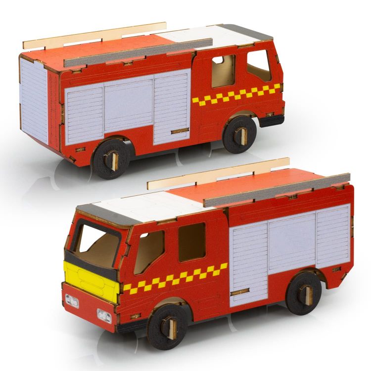 Picture of BRANDCRAFT Fire Truck Wooden Model