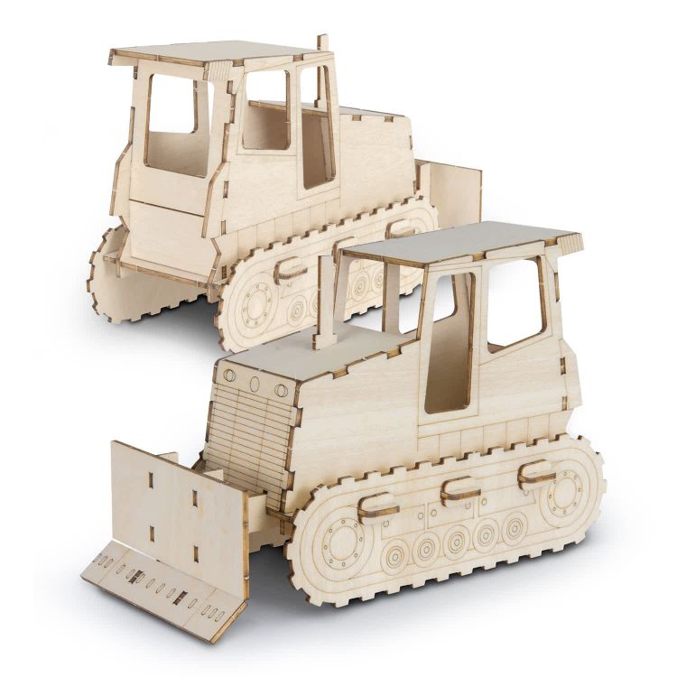 Picture of BRANDCRAFT Bulldozer Wooden Model