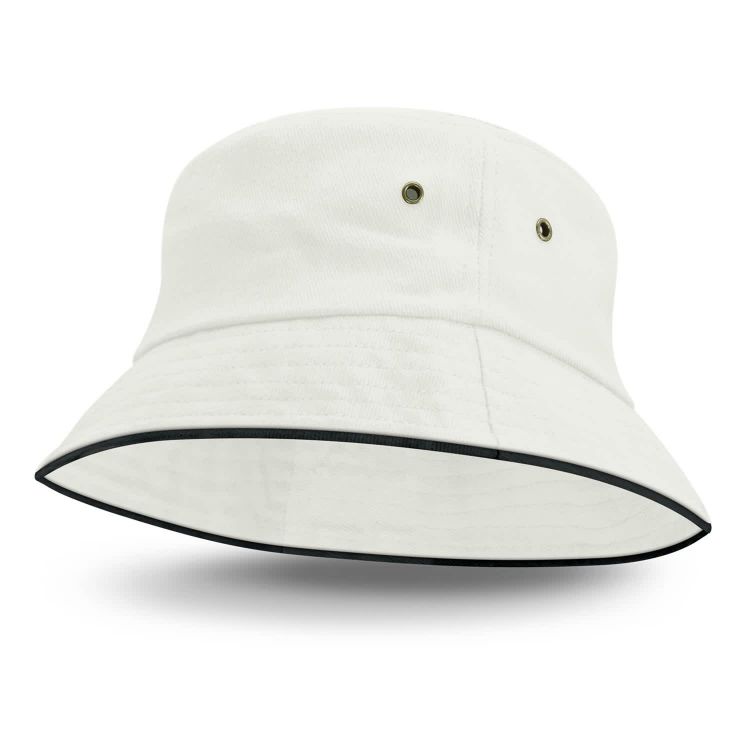 Picture of Bondi Bucket Hat - Black Sandwich Trim