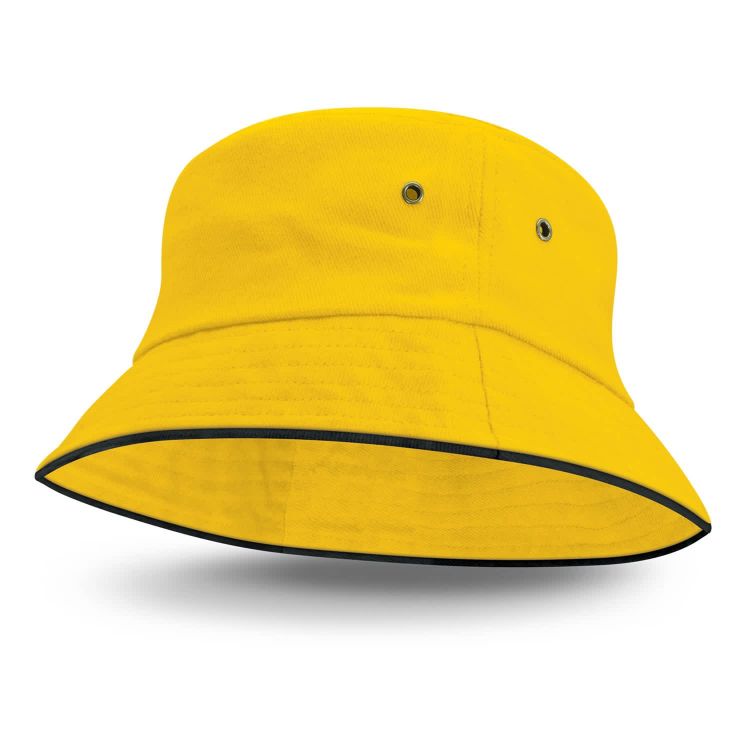 Picture of Bondi Bucket Hat - Black Sandwich Trim