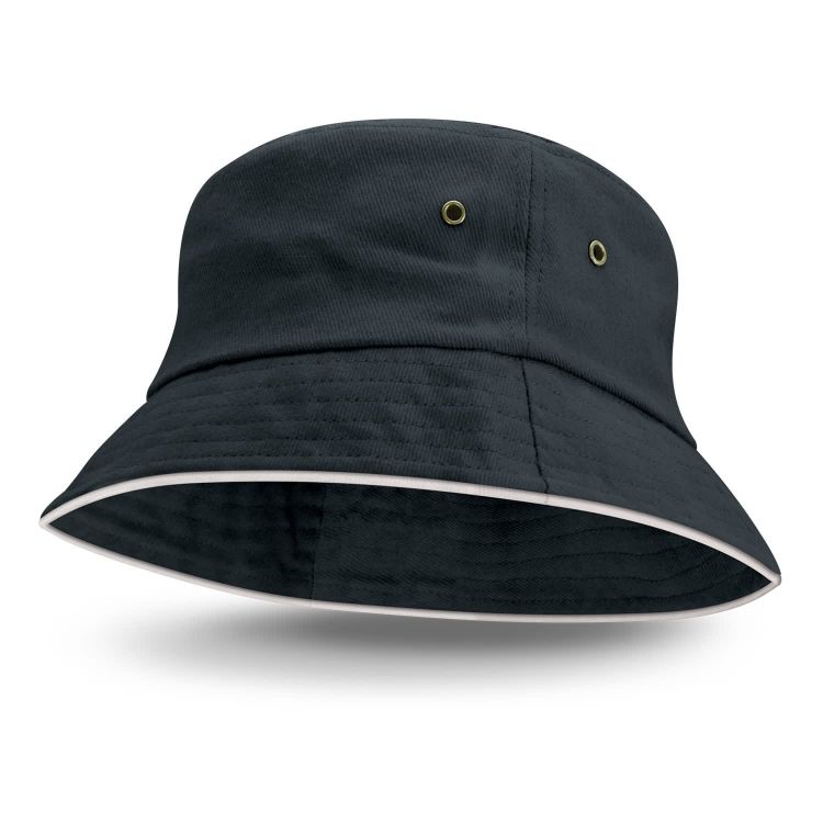 Picture of Bondi Bucket Hat - White Sandwich Trim