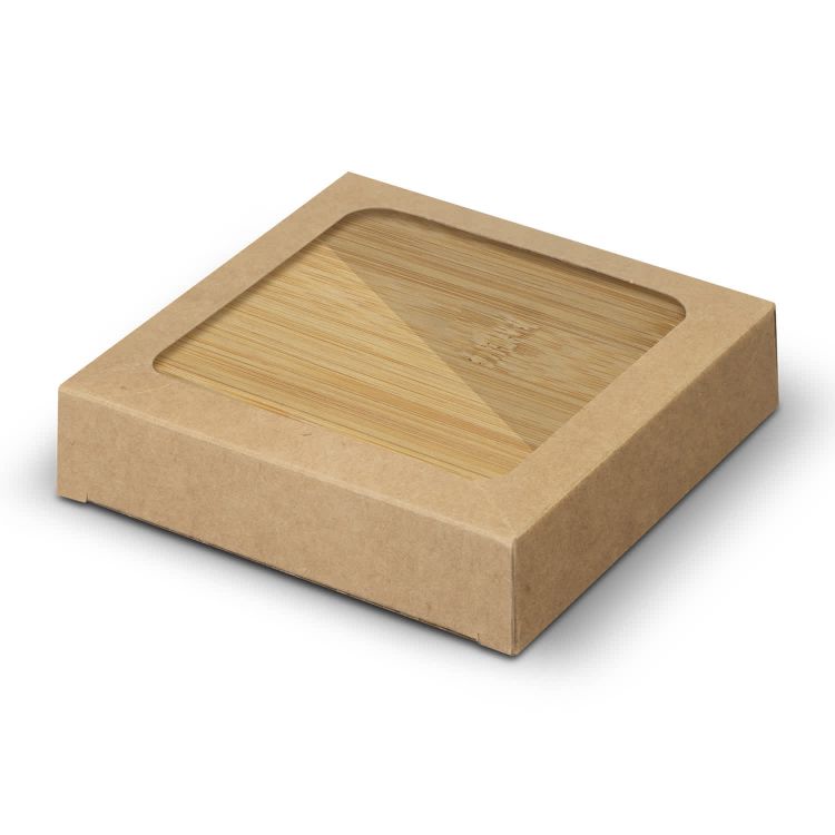 Picture of Bamboo Bottle Opener Coaster Set of 2 - Square