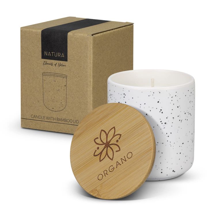 Picture of NATURA Candle with Bamboo Lid