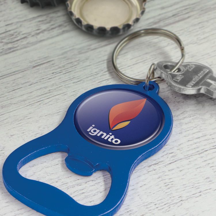 Picture of Chevron Bottle Opener Key Ring