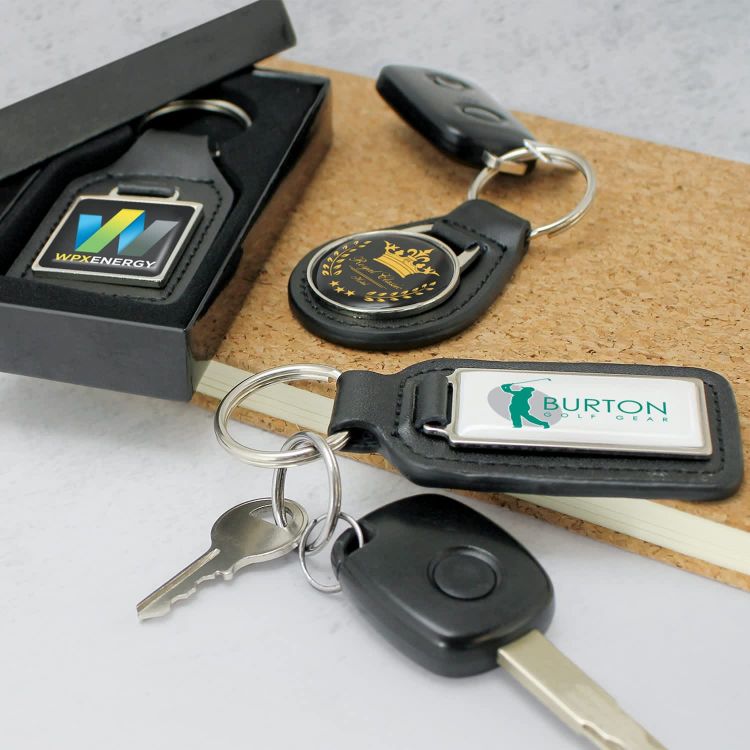 Picture of Baron Leather Key Ring - Round