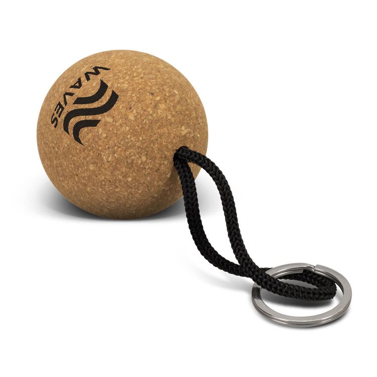 Picture of Cork Floating Key Ring - Round