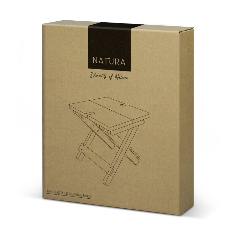 Picture of NATURA Bamboo Folding Wine Table