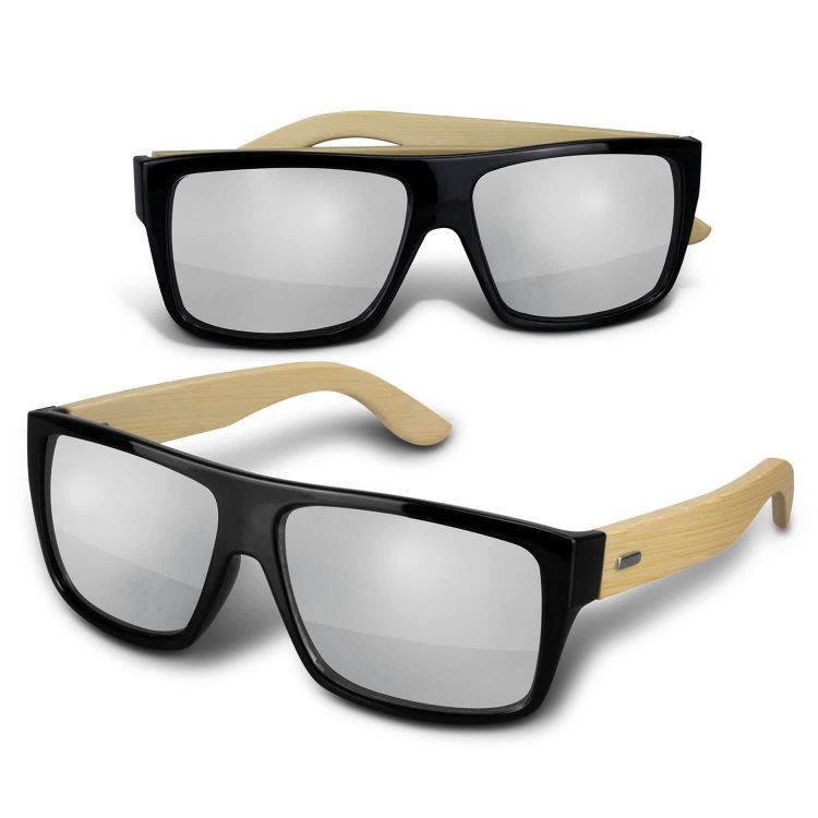 Picture of Maui Mirror Lens Sunglasses - Bamboo