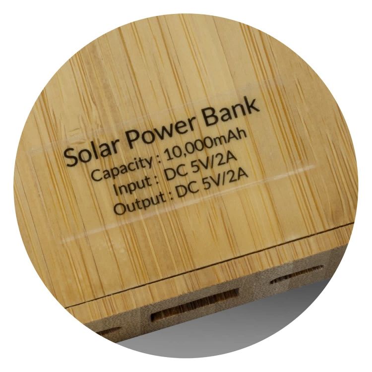 Picture of NATURA Bamboo Solar Power Bank