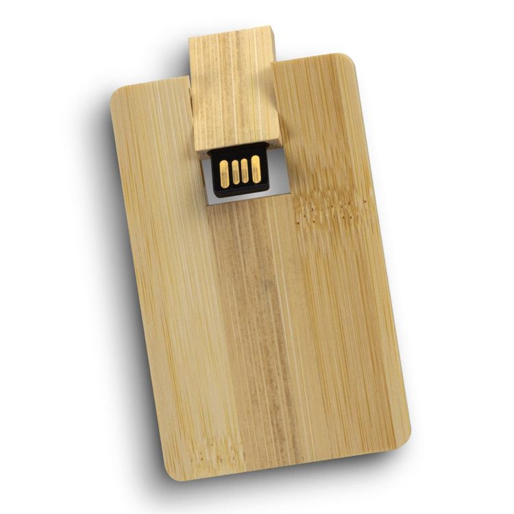 Picture of Bamboo Credit Card Flash Drive 8GB